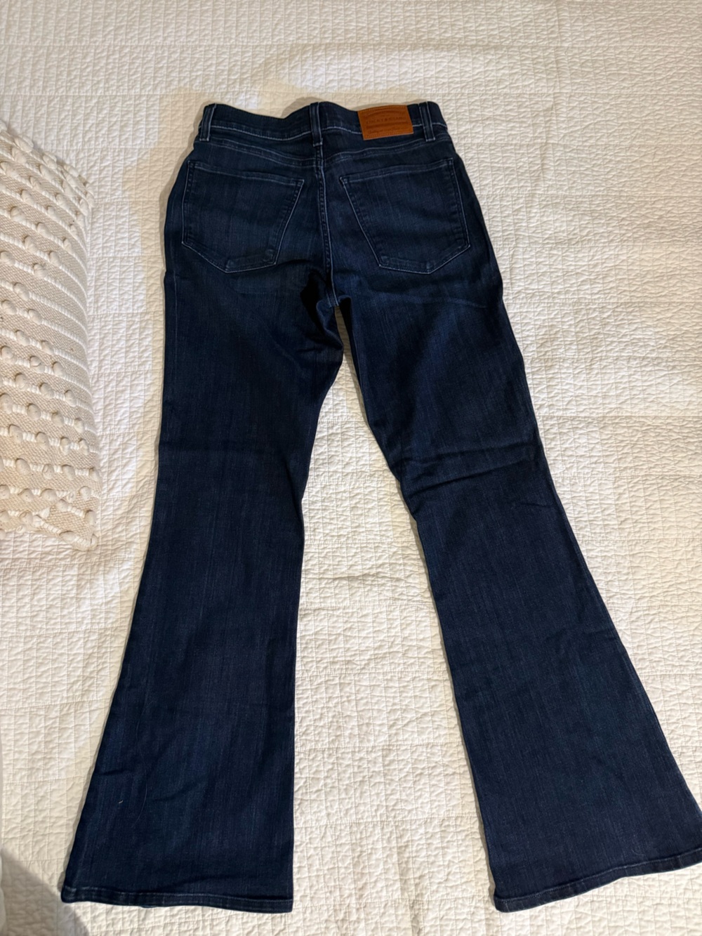Lucky Brand Dark Indigo Stevie High Rise Flare Jeans - Picture 2 of 4
